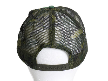デッドストック USA製 迷彩 メッシュ ベースボール キャップ メンズ L XL フリーサイズ / 帽子 ハンティング カモ ミリタリー トラッカー 