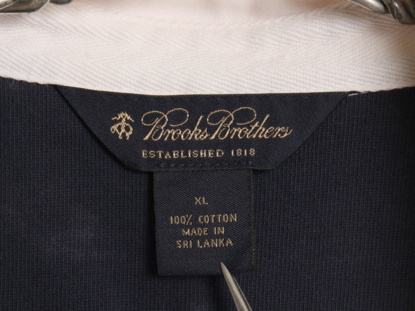 ブルックスブラザーズ 半袖 ラガーシャツ メンズ XL 古着 半袖シャツ ラグビー ポロシャツ ナンバリング クレイジー パターン 大きいサイズ