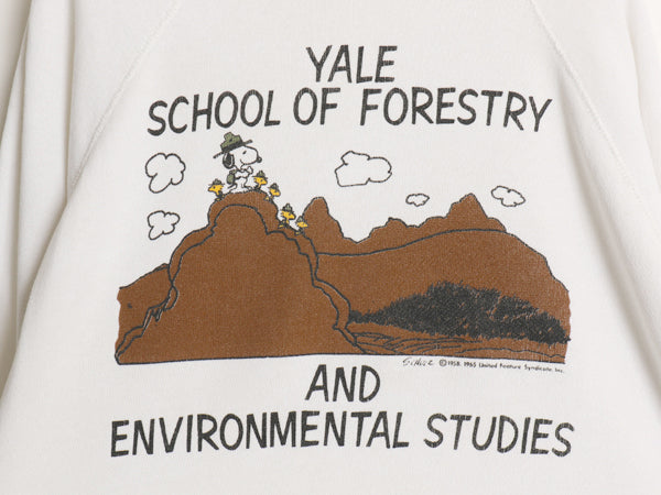 80s USA製 スヌーピー イエール カレッジ プリント スウェット メンズ レディース 小さめ XL / ヴィンテージ トレーナー キャラクター YALE