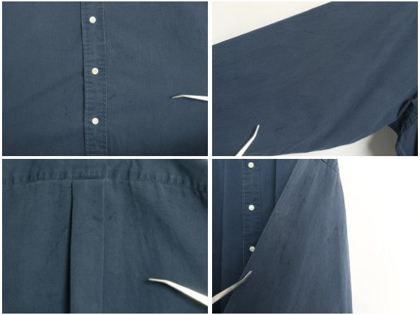90s ラルフローレン 長袖 ボタンダウン シャツ メンズ XL オールド ポロ コットン チノ 長袖シャツ ワンポイント ワイシャツ 大きいサイズ