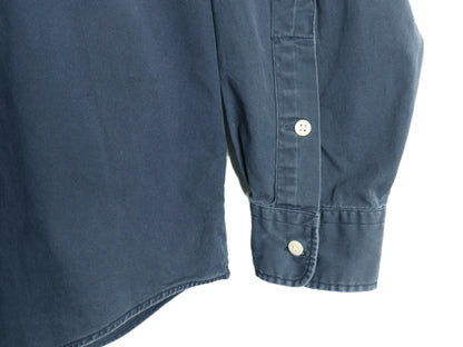 90s ラルフローレン 長袖 ボタンダウン シャツ メンズ XL オールド ポロ コットン チノ 長袖シャツ ワンポイント ワイシャツ 大きいサイズ