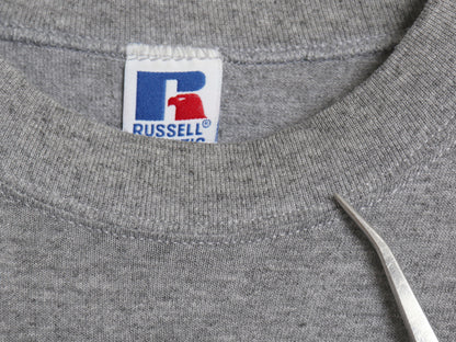 90s USA製 ラッセル ポケット付き 無地 半袖 Tシャツ メンズ L / オールド ポケT ワンポイント ソリッド カットソー トップス シンプル 灰