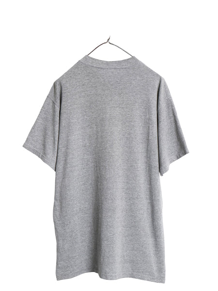 90s USA製 ラッセル ポケット付き 無地 半袖 Tシャツ メンズ L / オールド ポケT ワンポイント ソリッド カットソー トップス シンプル 灰
