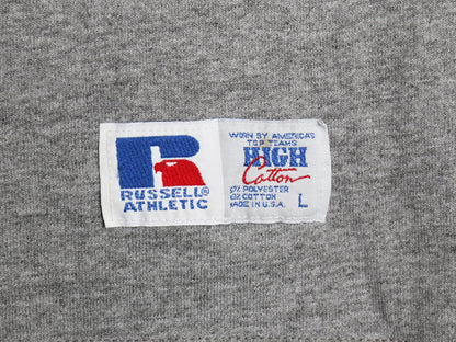 90s USA製 ラッセル ポケット付き 無地 半袖 Tシャツ メンズ L / オールド ポケT ワンポイント ソリッド カットソー トップス シンプル 灰