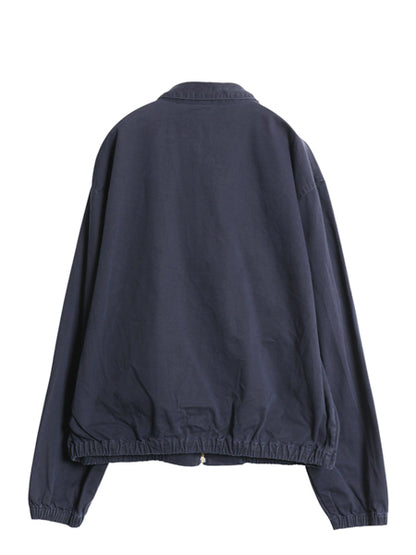 90s USA製 ポロ ラルフローレン スイングトップ ジャケット メンズ XL / 古着 オールド コットン ブルゾン ワンポイント 大きいサイズ 紺