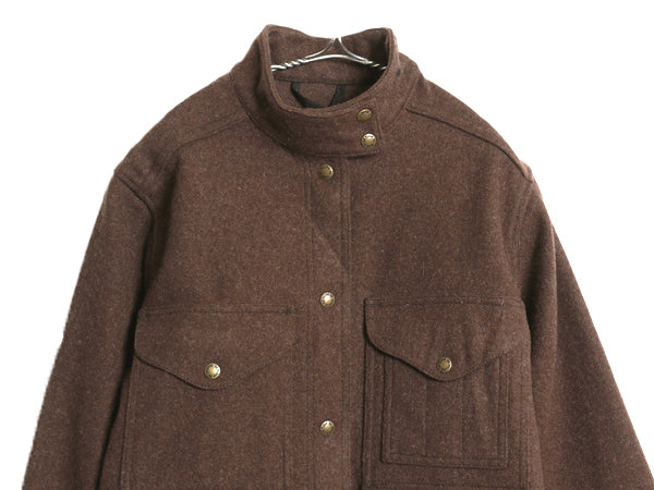 デッドストック USA製 フィルソン マッキーノ ジャケット レディース M / 新品 ハンティング シングル クルーザー ヘビーウェイト ウール