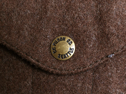 デッドストック USA製 フィルソン マッキーノ ジャケット レディース M / 新品 ハンティング シングル クルーザー ヘビーウェイト ウール