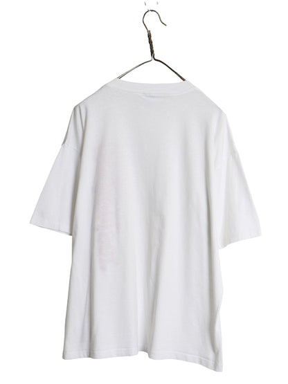 90s USA製 バドワイザー ロゴ プリント 半袖 Tシャツ メンズ XL / オールド 当時物 企業 シングルステッチ ビール 大きいサイズ ホワイト