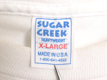 90s USA製 バドワイザー ロゴ プリント 半袖 Tシャツ メンズ XL / オールド 当時物 企業 シングルステッチ ビール 大きいサイズ ホワイト