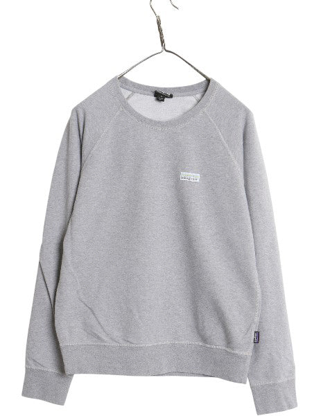 パタゴニア クルーネック スウェット レディース Ｍ / 古着 18年製 アウトドア トレーナー 長袖 Tシャツ ロンT カットソー 薄手 裏起毛なし