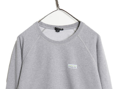 パタゴニア クルーネック スウェット レディース Ｍ / 古着 18年製 アウトドア トレーナー 長袖 Tシャツ ロンT カットソー 薄手 裏起毛なし