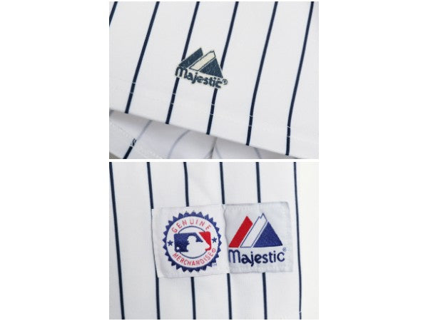 USA製 ヤンキース 松井秀喜 ベースボール シャツ メンズ M / MLB オフィシャル マジェスティック 大リーグ ユニフォーム 半袖シャツ 重ね着