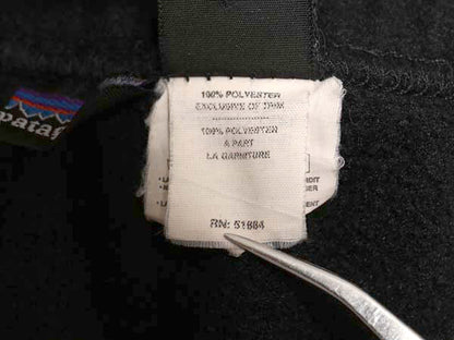 90s USA製 パタゴニア エルキャプリーン フリース パンツ レディース L 古着 99年製 オールド アウトドア ポケット付き イージーパンツ 黒