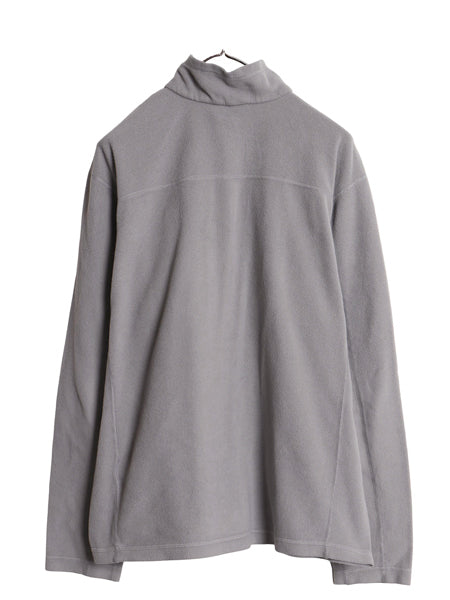パタゴニア マイクロD ハーフジップ フリース プルオーバー メンズ L / 15年製 アウトドア トップス ロンT 長袖Tシャツ ハイネック 灰 企業
