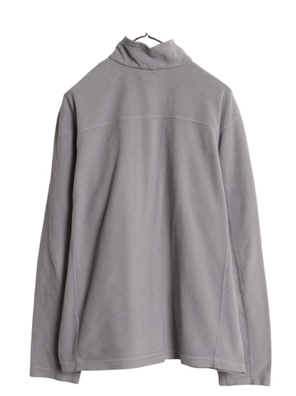 パタゴニア マイクロD ハーフジップ フリース プルオーバー メンズ L / 15年製 アウトドア トップス ロンT 長袖Tシャツ ハイネック 灰 企業