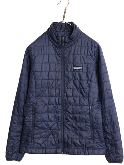 パタゴニア ナノ パフ ジャケット レディース S / 20年製 アウトドア 中綿 ナイロン キルティング フルジップ パッカブル ブルゾン 紺 軽量