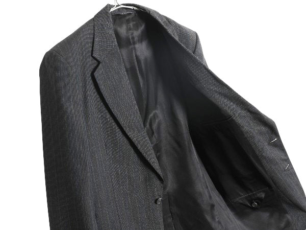 90s USA製 バーバリー プローサム テーラード ジャケット メンズ S 程/ 旧タグ オールド ブレザー サマー ウール ストライプ トラッド 灰