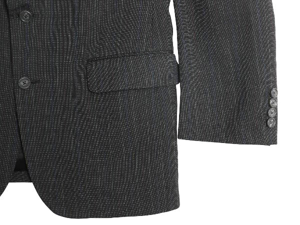 90s USA製 バーバリー プローサム テーラード ジャケット メンズ S 程/ 旧タグ オールド ブレザー サマー ウール ストライプ トラッド 灰