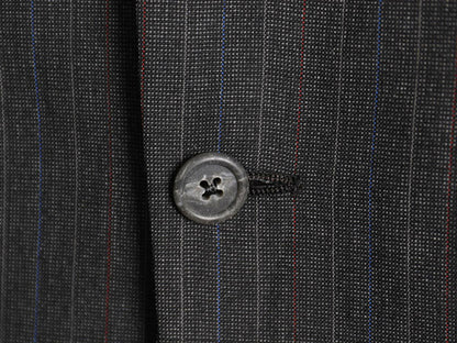 90s USA製 バーバリー プローサム テーラード ジャケット メンズ S 程/ 旧タグ オールド ブレザー サマー ウール ストライプ トラッド 灰