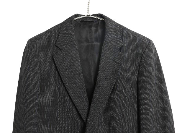 90s USA製 バーバリー プローサム テーラード ジャケット メンズ S 程/ 旧タグ オールド ブレザー サマー ウール ストライプ トラッド 灰
