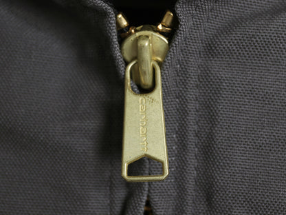 US企画 USA製 カーハート アクティブ ジャケット メンズ L / ワーク ダック フード パーカー 中綿 キルティング ライナー ブルゾン グレー