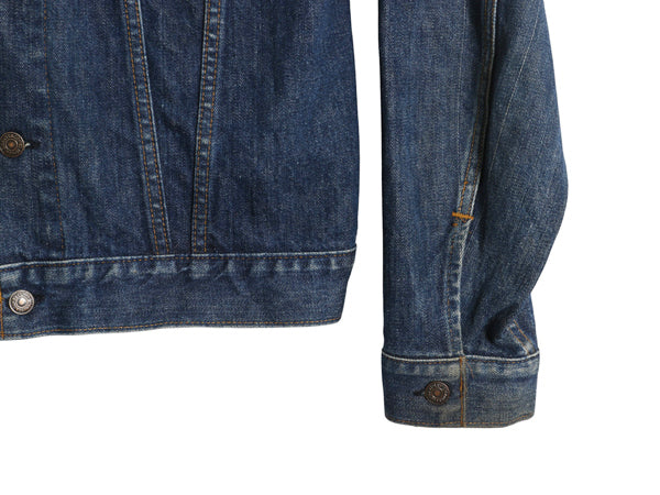80s USA製 ★ リーバイス 70505 デニム ジャケット 42 メンズ L ヴィンテージ ジージャン 4th ブルゾン 後期 紙 ケアタグ 付き 赤タブ 濃紺