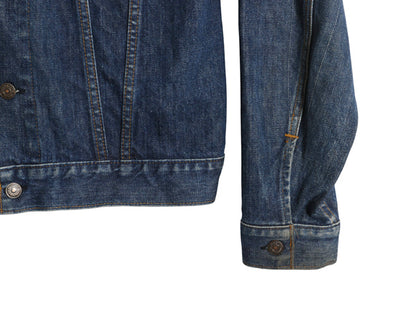 80s USA製 ★ リーバイス 70505 デニム ジャケット 42 メンズ L ヴィンテージ ジージャン 4th ブルゾン 後期 紙 ケアタグ 付き 赤タブ 濃紺