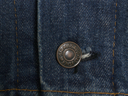 80s USA製 ★ リーバイス 70505 デニム ジャケット 42 メンズ L ヴィンテージ ジージャン 4th ブルゾン 後期 紙 ケアタグ 付き 赤タブ 濃紺