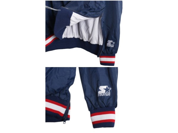 90s レッドソックス ナイロン ジャケット メンズ XL / オールド MLB オフィシャル スターター プルオーバー スタジャン 大きいサイズ 野球