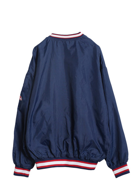 90s レッドソックス ナイロン ジャケット メンズ XL / オールド MLB オフィシャル スターター プルオーバー スタジャン 大きいサイズ 野球