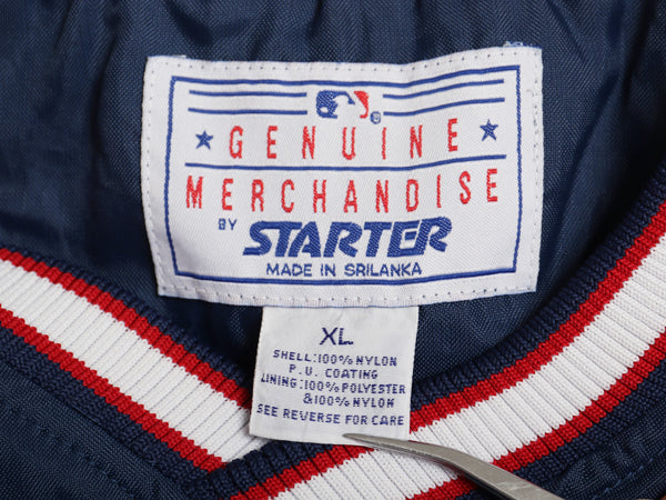 90s レッドソックス ナイロン ジャケット メンズ XL / オールド MLB オフィシャル スターター プルオーバー スタジャン 大きいサイズ 野球