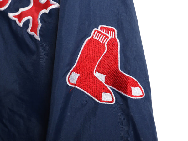 90s レッドソックス ナイロン ジャケット メンズ XL / オールド MLB オフィシャル スターター プルオーバー スタジャン 大きいサイズ 野球