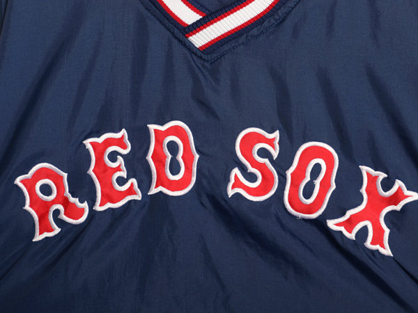 90s レッドソックス ナイロン ジャケット メンズ XL / オールド MLB オフィシャル スターター プルオーバー スタジャン 大きいサイズ 野球
