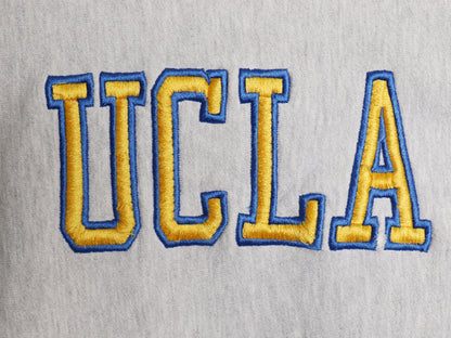 80s USA製 チャンピオン リバースウィーブ UCLA カレッジ 刺繍 スウェット メンズ L / ヴィンテージ トリコタグ トレーナー 裏起毛 グレー 