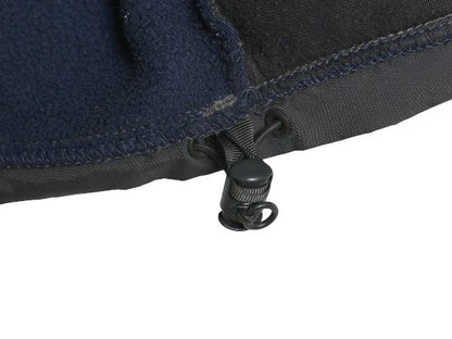 ノースフェイス デナリ ジャケット メンズ L / アウトドア フリース ナイロン ジャンパー フルジップ ブルゾン ハイネック ツートン 紺 灰