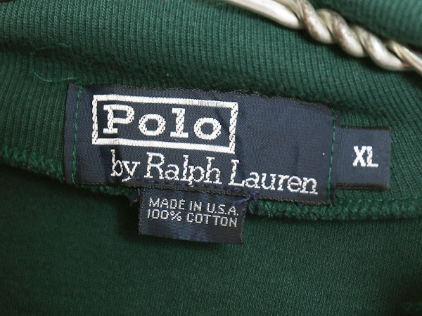 90s USA製 ポロ ラルフローレン タートルネック 長袖 Tシャツ メンズ XL / オールド ワンポイント ポニー 無地 ロンT スムース ストレッチ