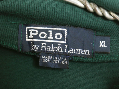90s USA製 ポロ ラルフローレン タートルネック 長袖 Tシャツ メンズ XL / オールド ワンポイント ポニー 無地 ロンT スムース ストレッチ