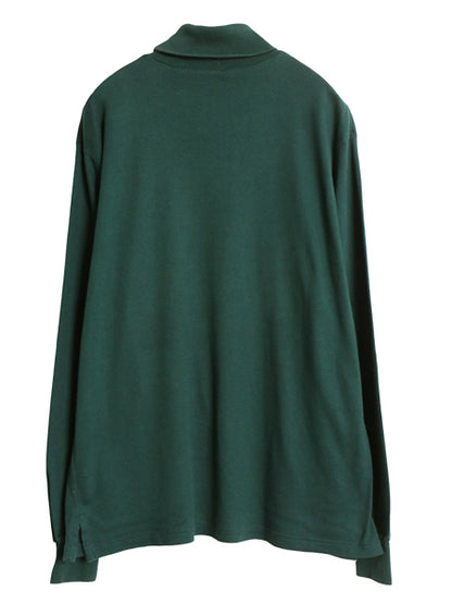 90s USA製 ポロ ラルフローレン タートルネック 長袖 Tシャツ メンズ XL / オールド ワンポイント ポニー 無地 ロンT スムース ストレッチ