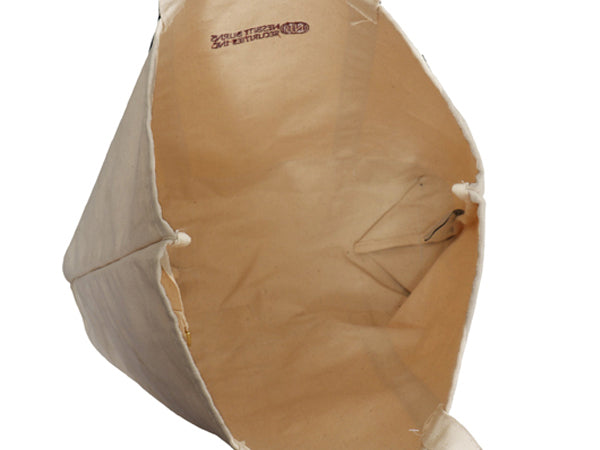 90s USA製 ランズエンド キャンバス トート バッグ LARGE / オールド アウトドア オープントップ ハンドバッグ 大きいサイズ ツートン 企業