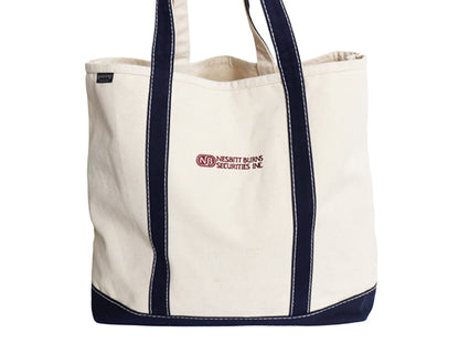 90s USA製 ランズエンド キャンバス トート バッグ LARGE / オールド アウトドア オープントップ ハンドバッグ 大きいサイズ ツートン 企業