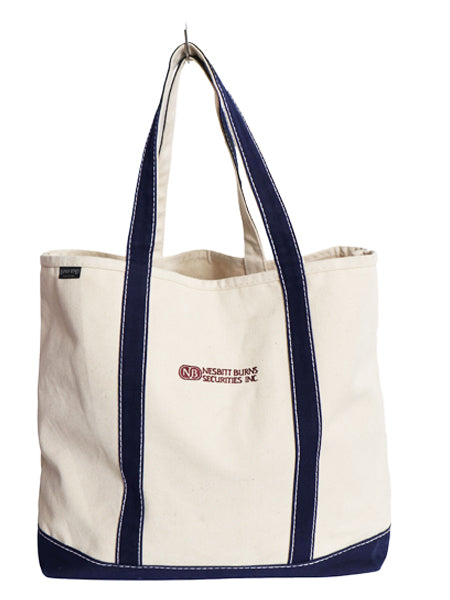 90s USA製 ランズエンド キャンバス トート バッグ LARGE / オールド アウトドア オープントップ ハンドバッグ 大きいサイズ ツートン 企業