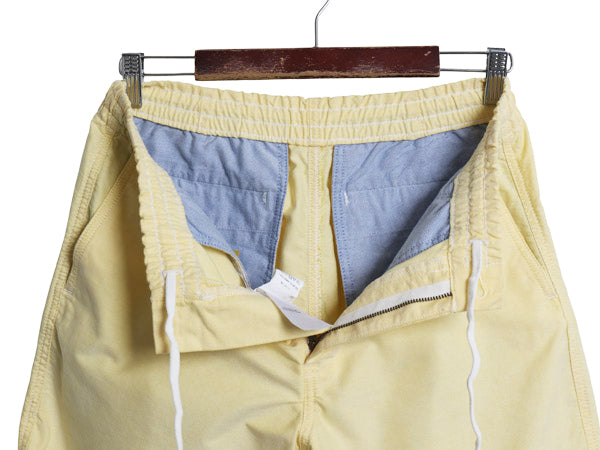 ポロ ラルフローレン ショートパンツ メンズ S / オックスフォード コットン ショーツ ノータック イージーパンツ 短パン ワンポイント 黄