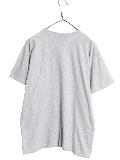 80s USA製 チャンピオン 2段 カレッジプリント 半袖 Tシャツ メンズ L 小さめ M ヴィンテージ 88 12 シングルステッチ 目付き 霜降りグレー