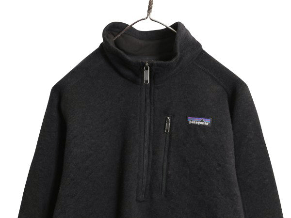 パタゴニア ベターセーター ハーフジップ メンズ L / 19年製 アウトドア フリース セーター 裏起毛 プルオーバー ジャケット ブラック 企業