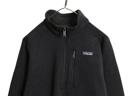 パタゴニア ベターセーター ハーフジップ メンズ L / 19年製 アウトドア フリース セーター 裏起毛 プルオーバー ジャケット ブラック 企業