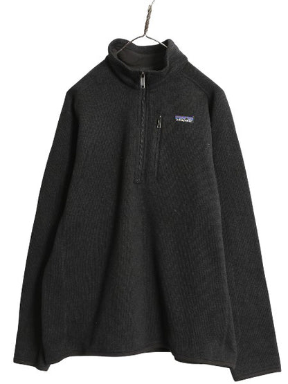 パタゴニア ベターセーター ハーフジップ メンズ L / 19年製 アウトドア フリース セーター 裏起毛 プルオーバー ジャケット ブラック 企業