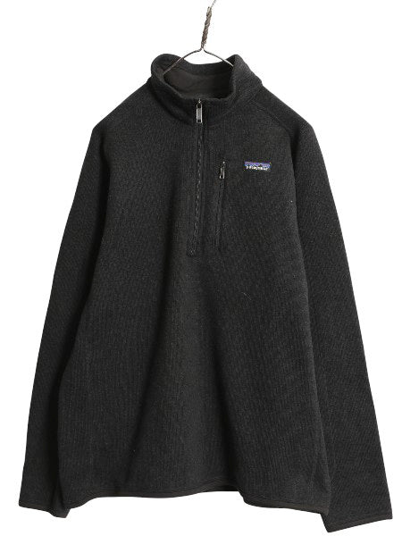 パタゴニア ベターセーター ハーフジップ メンズ L / 19年製 アウトドア フリース セーター 裏起毛 プルオーバー ジャケット ブラック 企業
