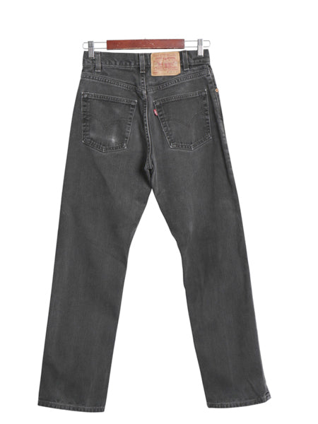 00s USA製 リーバイス 505 ブラック デニム パンツ メンズ 29 30 オールド ジーンズ ジーパン Gパン スリム ストレート ボトムス 黒 赤タブ