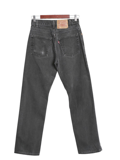 00s USA製 リーバイス 505 ブラック デニム パンツ メンズ 29 30 オールド ジーンズ ジーパン Gパン スリム ストレート ボトムス 黒 赤タブ