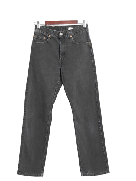 00s USA製 リーバイス 505 ブラック デニム パンツ メンズ 29 30 オールド ジーンズ ジーパン Gパン スリム ストレート ボトムス 黒 赤タブ